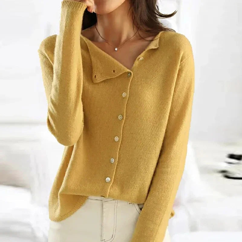 Vita™ | Jumper Med Trendy Knaplukning
