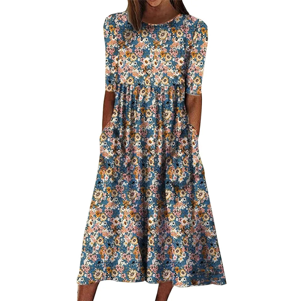 Astrid™ | Smuk Blomsterkjole