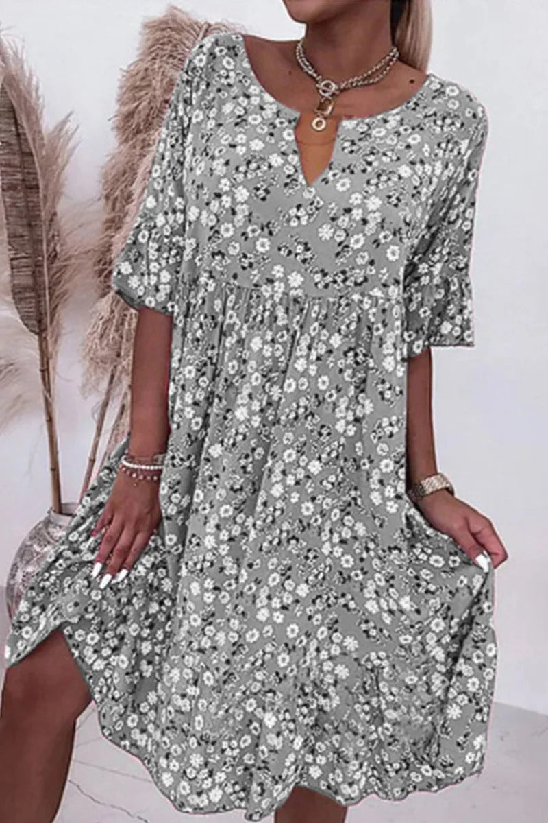 Frida™ | Blomstret Kjole