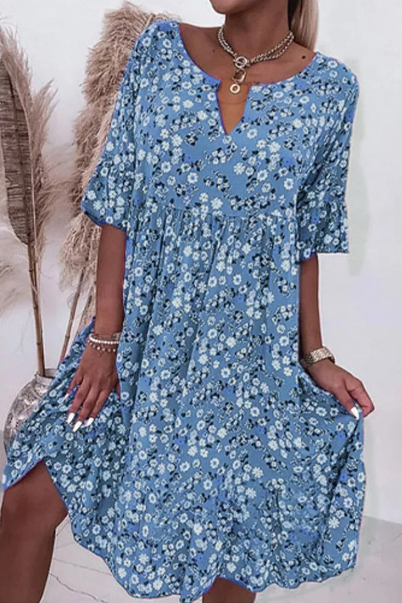 Frida™ | Blomstret Kjole