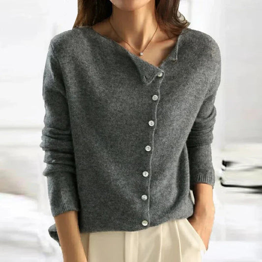 Vita™ | Jumper Med Trendy Knaplukning