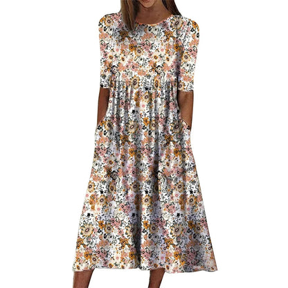 Astrid™ | Smuk Blomsterkjole