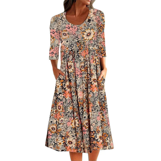 Astrid™ | Smuk Blomsterkjole