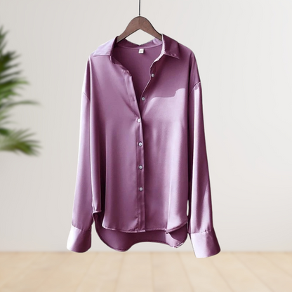 Selma™ | Elegant Satinbluse
